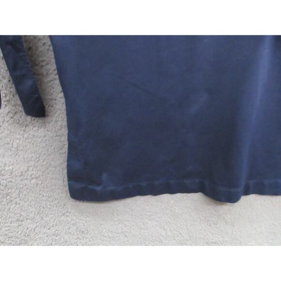 Chico's Womens No-Iron Blue Chic Stretch Bow-and-Grommet Tunic Top Sz 2, 12 US - Picture 9 of 16